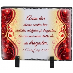 Piatra ardezie 19x14, Acum dar raman acestea trei...